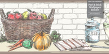 GB40011 Basket and Kitchenware Peel and Stick Wallpaper Border 10