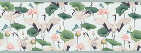 GB50042 Cranes and Grasshoppers Peel and Stick Wallpaper Border 10