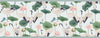GB50042 Cranes and Grasshoppers Peel and Stick Wallpaper Border 10in or 8in Height x 15ft Long, Gray Green Pink
