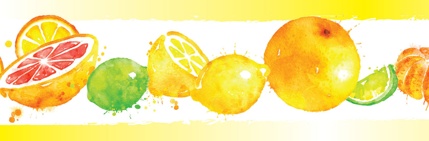 GB50111 Citrus Splash Peel and Stick Wallpaper Border 10