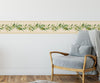 GB50140 Grace & Gardenia Olive Branch Peel and Stick Wallpaper Border 10in or 8in Height x 15ft Long, Beige Green