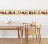 GB80021 Coffee Items Peel and Stick Wallpaper Border 10in Height x 18ft Yellow/Orange/Burgundy