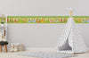 GB90051g8 Jungle Animals Peel and Stick Wallpaper Border 8in Height x 18ft Long Green/Yellow/Brown