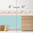 GB90071g8 Watercolor Birds Peel and Stick Wallpaper Border 8in Height x 18ft Multicolor