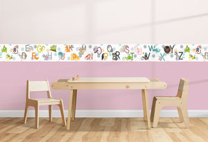 GB90121 Animal Alphabet Peel and Stick Wallpaper Border 10