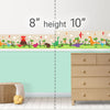 GB90160 Grace & Gardenia Colorful Dinosaurs Peel and Stick Wallpaper Border 10in Height x 18ft Long, Green Beige Orange Red