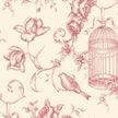 Patton GC29840 Floral Animal Toile Wallpaper, Beige