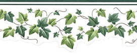 Patton GH74104B Leaf Trail Wallpaper Border, Green