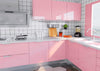 GW0004C Glossy Pink Peel and Stick Wallpaper 23.5