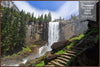 GM006F Grace & Gardenia Yosemite Waterfall Premium Peel and Stick Mural 69 inch wide x 46 inch height Green White Brown Blue