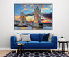 GM008F Grace & Gardenia Tower Bridge London Premium Peel and Stick Mural 69 inch wide x 46 inch height Blue Gray Yellow