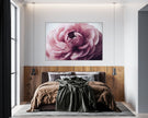 GM017F Grace & Gardenia Pink Buttercup Premium Peel and Stick Mural 69 inch wide x 46 inch height Pink White