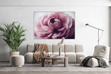 GM017F Grace & Gardenia Pink Buttercup Premium Peel and Stick Mural 69 inch wide x 46 inch height Pink White