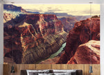 GM0240 Grand Canyon Wallpaper Mural, Premium Peel and Stick Material, Wall Decoration For Livingroom, Bedrooms and Offices, Orange, Beige, Gray