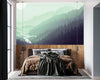 GM0340 Grace & Gardenia Foggy Valley Premium Peel and Stick Mural 156in wide x 112in height, Green