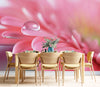 GM0380 Grace & Gardenia Water Droplet Flower Premium Peel and Stick Mural 156in wide x 112in height, Pink