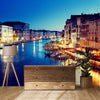 GM0590 Grace & Gardenia Venice Sunset Premium Peel and Stick Mural 156in wide x 112in height, Blue Yellow