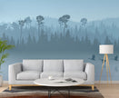 GM0710 Grace & Gardenia Foggy Lake Premium Peel and Stick Mural 156in wide x 112in height, Blue