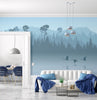 GM0710 Grace & Gardenia Foggy Lake Premium Peel and Stick Mural 156in wide x 112in height, Blue