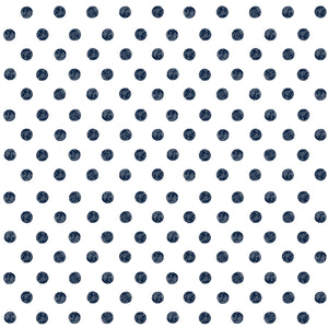 GN0041 Hand Drawn Polka Dots Fine Wallpaper Roll size 26 inch Wide x 27 ft. Long, Navy Blue