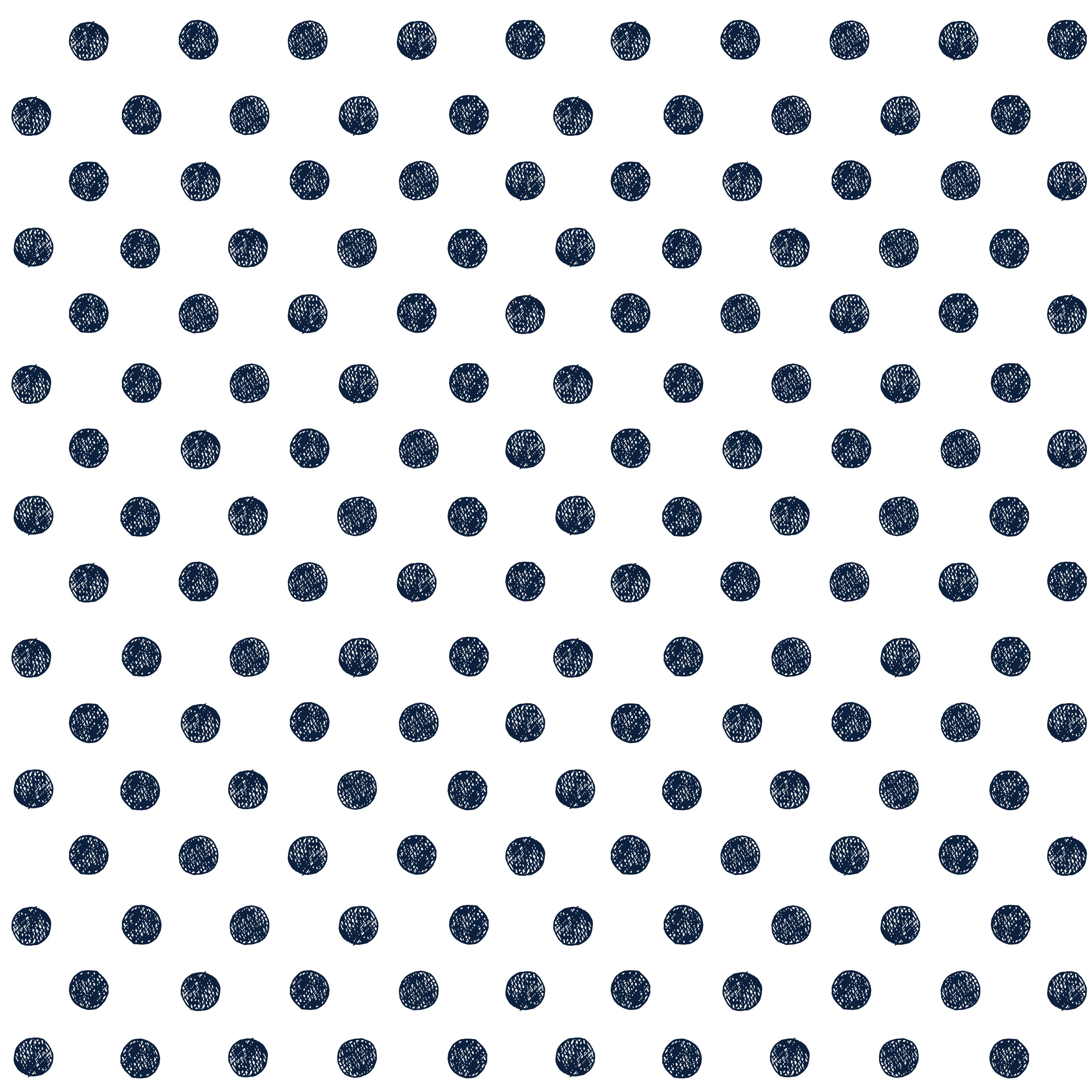 GN0041 Hand Drawn Polka Dots Fine Wallpaper Roll size 26 inch Wide x 27 ft. Long, Navy Blue