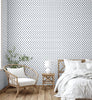 GN0041 Hand Drawn Polka Dots Fine Wallpaper Roll size 26 inch Wide x 27 ft. Long, Navy Blue