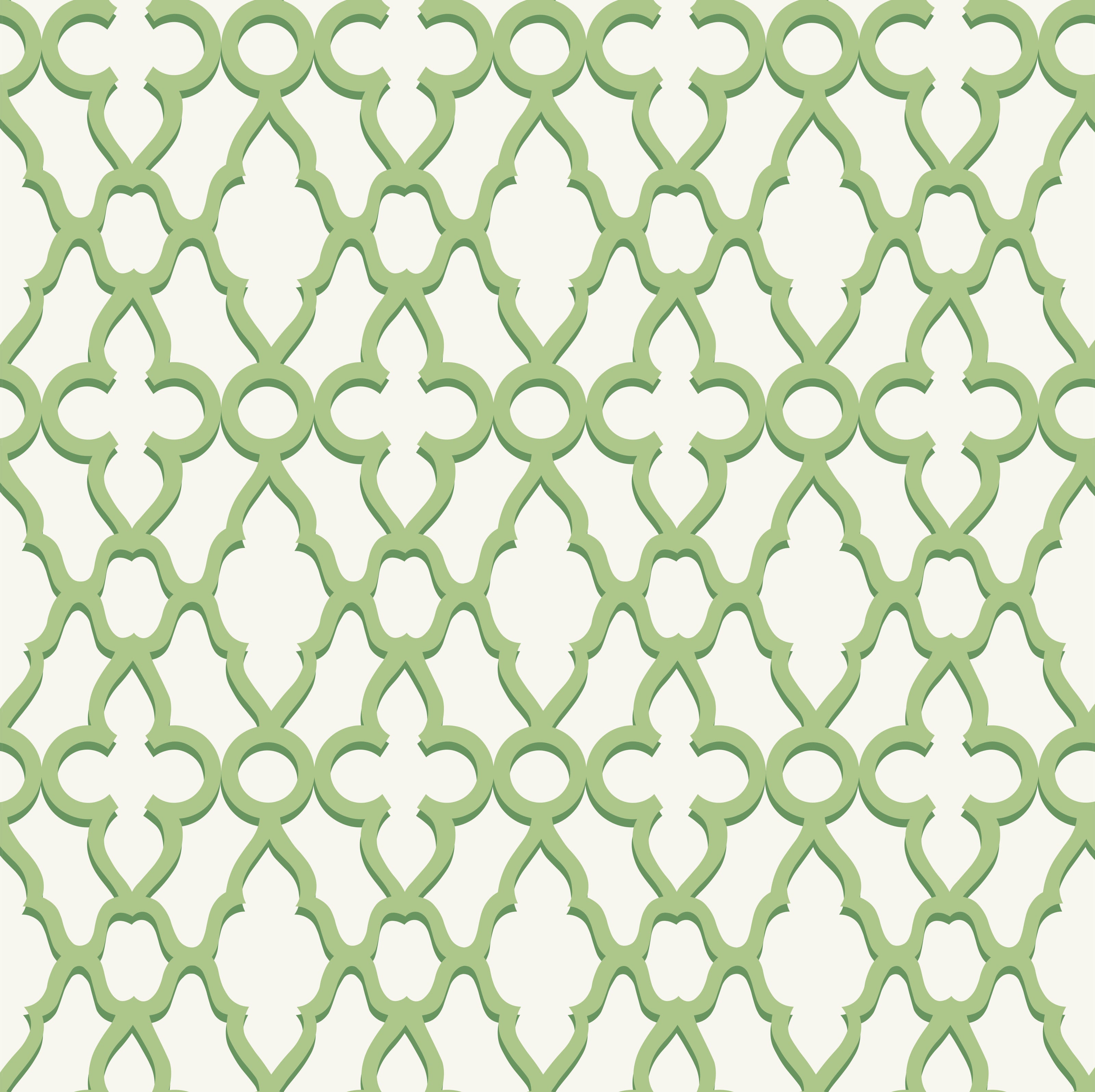 GN0051 Trellis Pattern Fine Wallpaper Roll size 26 inch Wide x 27 ft. Long, Green