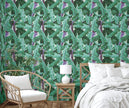 GP1004P2 Tropical Banana Leaves Premium Paper Peel and Stick Wallpaper Panel 26