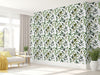 GP1900251 Curling Leaves on White Premium Peel and Stick  6 Ft High x 26 Wide Wallpaper Panel