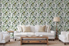 GP1900251 Curling Leaves on White Premium Peel and Stick  6 Ft High x 26 Wide Wallpaper Panel