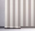 GP1900271 Gray Stripes Peel and Stick Wallpaper Roll 20.5 inch Wide x 18 ft. Long, Gray