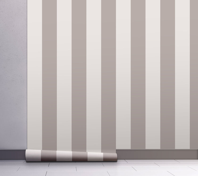 GP1900271 Gray Stripes Peel and Stick Wallpaper Roll 19 inch Wide x 18 ft. Long Gray