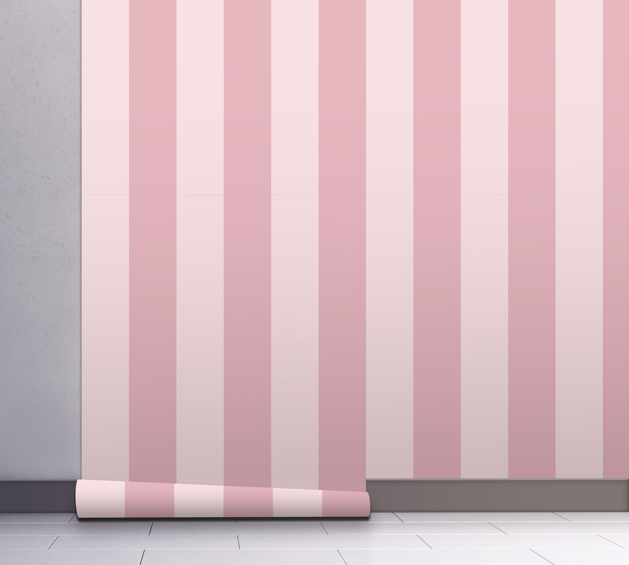 GP1900272 Pink Stripes Peel and Stick Wallpaper Roll 20.5 inch Wide x 18 ft. Long, Pink