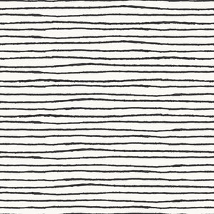 GP190031 Grace & Gardenia - Rough Paint Lines on White Premium Peel and Stick Wallpaper Panel 6' Ft High x 26