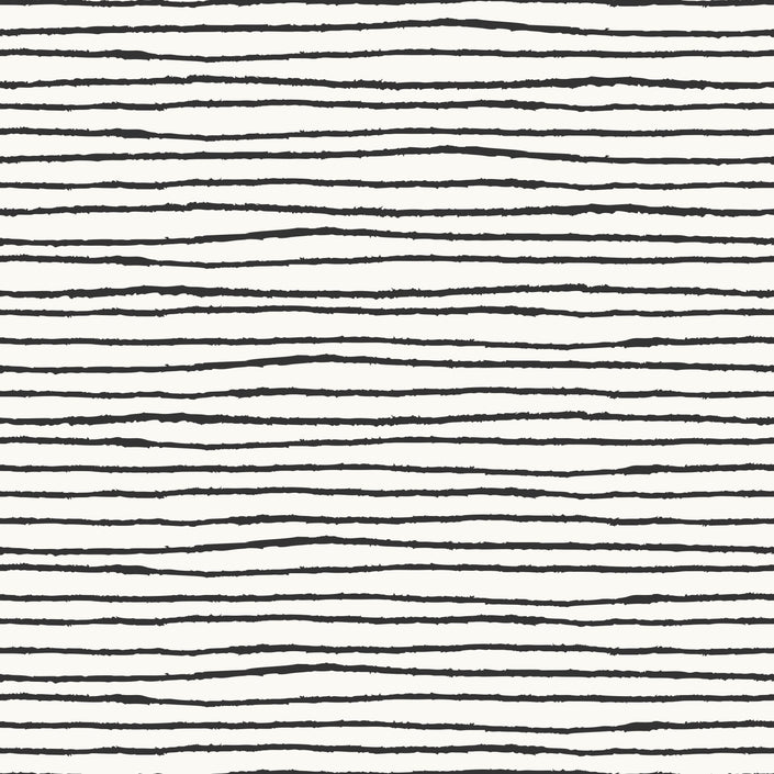 GP190031 Grace & Gardenia - Rough Paint Lines on White Premium Peel and Stick Wallpaper Panel 6' Ft High x 26