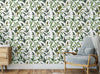 GP1900231 Curling Leaves Peel and Stick Wallpaper Roll 20.5 inch Wide x 18 ft. Long, Green/White