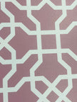 GP190051 Grace & Gardenia - Hexagon Pattern on Violet Premium Peel and Stick Wallpaper Panel 6 Ft High x 26