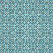 GP190052 Grace & Gardenia Hexagon Pattern on Blue Premium Peel and Stick Wallpaper Panel 6 Ft High x 26