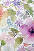 GP5041P6 Grace & Gardenia Watercolor Wildflowers Premium Peel and Stick Wallpaper Panel Green Pink Purple 26 inch Wide x 6 Ft Long