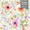 GP5041V6 Grace & Gardenia Watercolor Wildflowers Premium Peel and Stick Vinyl Wallpaper Panel Green Pink Purple 26 inch Wide x 6 Ft Long