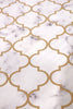 GW0071 Moroccan Marble Peel and Stick Wallpaper Roll 20.5 inch Wide x 18 ft. Long, Gold White Gray