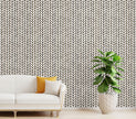 GW0091 Marble Herringbone Peel and Stick Wallpaper Roll 20.5 inch Wide x 18 ft. Long, Black/Gold