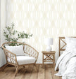 GW0131 Diamond Lines Peel & Stick Wallpaper Roll 20.5in W x 18ft L, Gray Tan