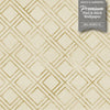 GW0141 Faded Grid Peel and Stick Wallpaper Roll 20.5in W x 18ft L, Beige Brown