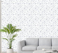 GW0161 Grace & Gardenia Geometric Abstract Lines Peel and Stick Wallpaper Roll 20.5 inch Wide x 18 ft. Long, Blue/White