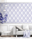 Tile Trellis Peel & Stick GW1005 Wallpaper Blue 20.5 in. x 18 ft. = 30.75 sq.ft