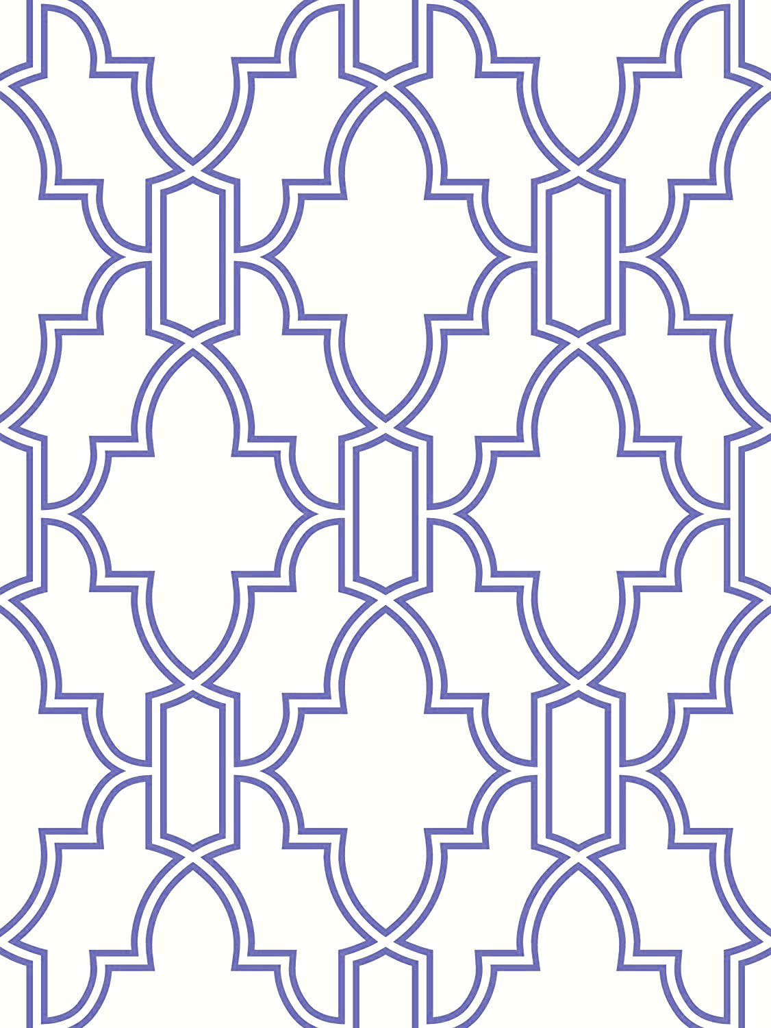 Tile Trellis Peel & Stick GW1005 Wallpaper Blue 20.5 in. x 18 ft. = 30.75 sq.ft