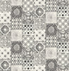 Grace & Gardenia Black and White Mosaic Tile Peel and Stick Wallpaper