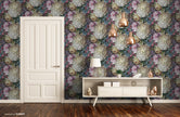 GW2012 Grace & Gardenia Monet's Garden Flowers Peel and Stick Wallpaper multi-colors