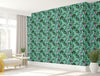 GW2101 Painted Banana Leaves Peel and Stick Wallpaper Roll 20.5 inch Wide x 18 ft. Long, Green/Purple